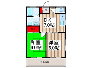 メープルハイツの物件間取画像